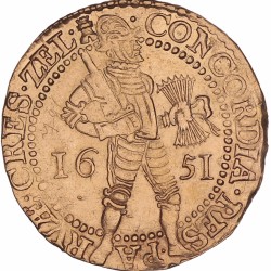 Dubbele Gouden Dukaat Zeeland 1651. Prachtig -.