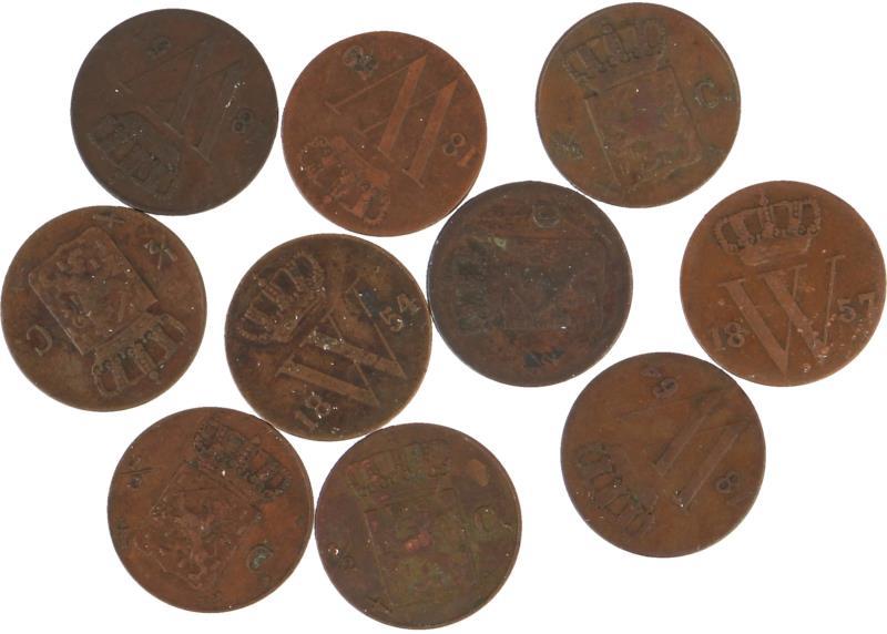 Lot: 10x ½ Cent.