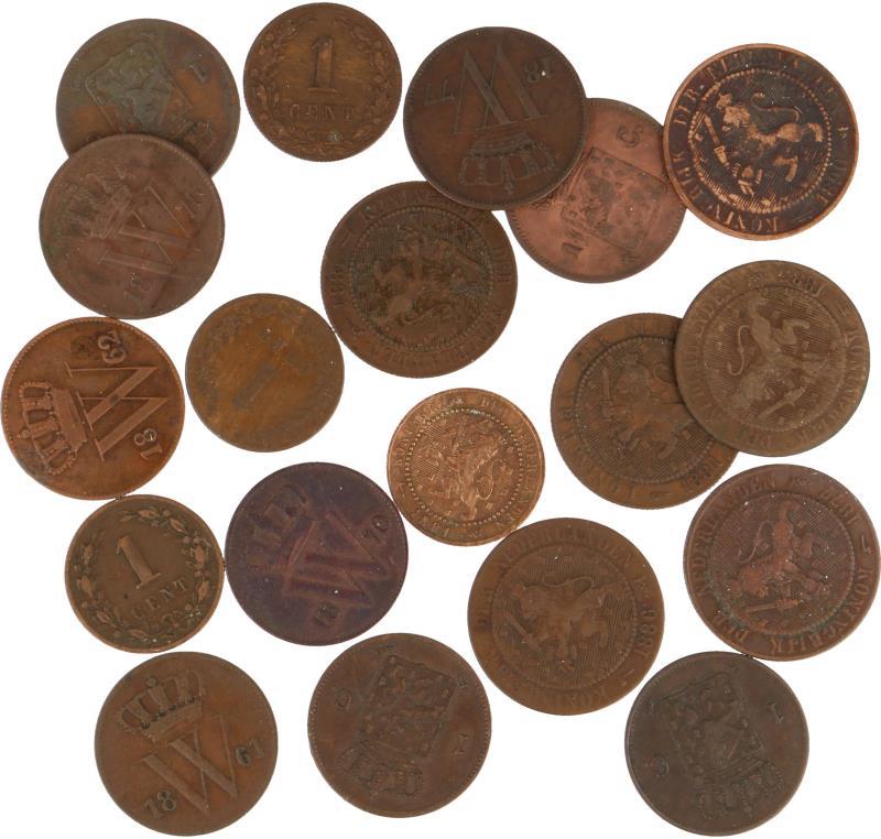 Lot: 13x 1 Cent.