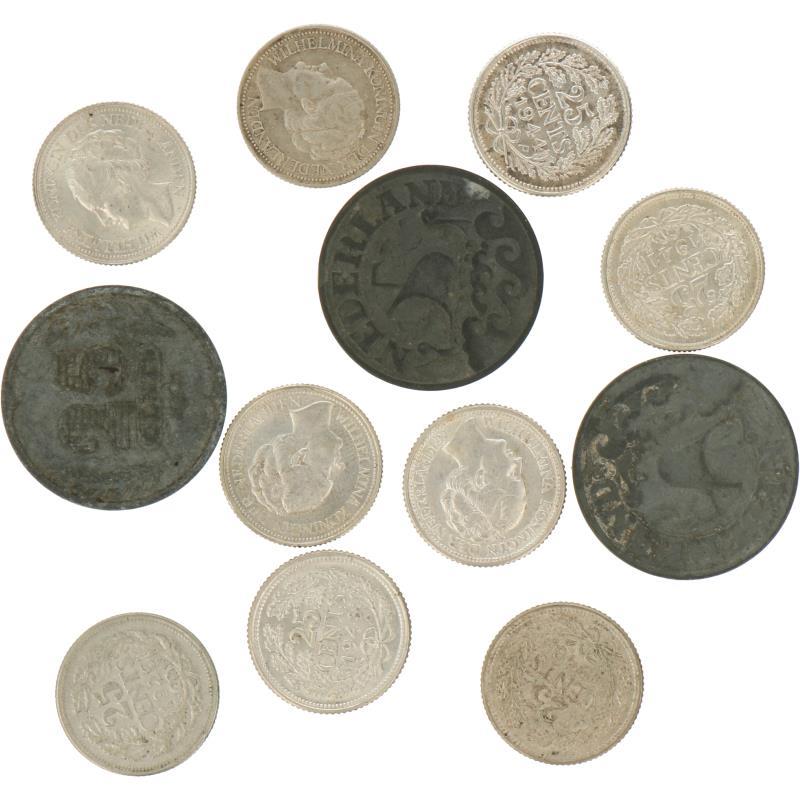 Lot: 12x 25 Cent.