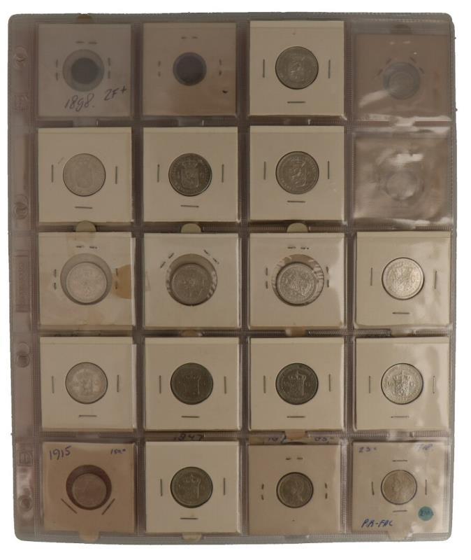 Lot: Koninkrijksmunten 2½ Gulden t/m ½ Cent.