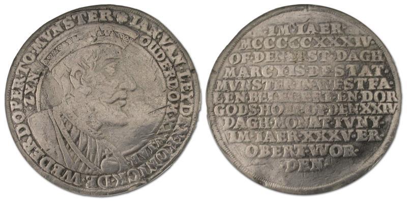 Stad Münster veroverd. 1535.