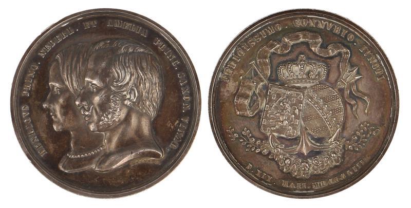 Huwelijk Prins Hendrik met Amelia van Saksen. 1853.