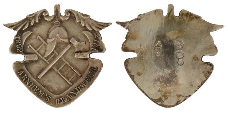 Nederland. Arnhem. 25 jaar brandweer. 1917.