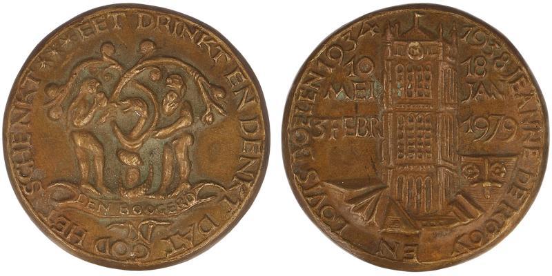 Nederland. 1979. Huwelijkspenning J. de Rooy en L. Boelen. 