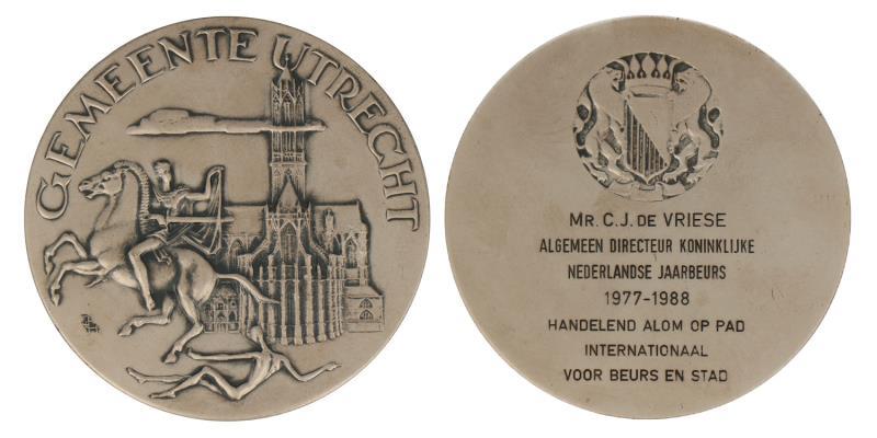 Nederland. 1988. Utrecht. Erepenning.