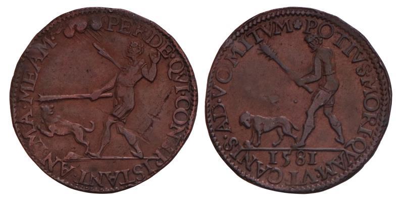 Nederland. 1581. Rekenpenning Dordrecht.
