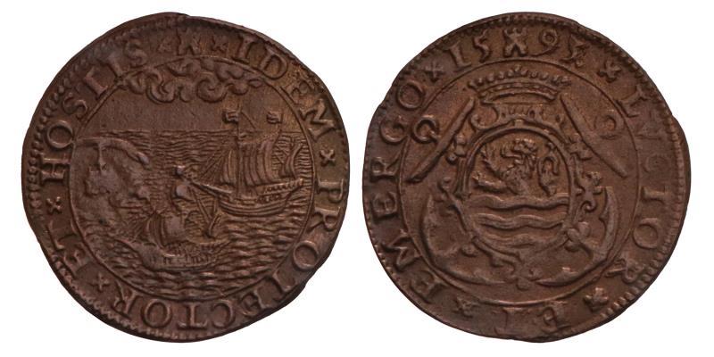 Nederland. 1593. Rekenpenning Zeeland.