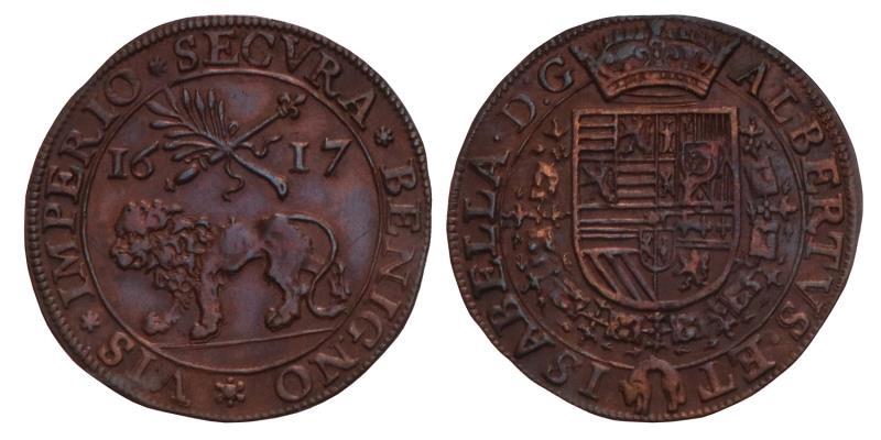 Nederland. 1617. Rekenpenning erefeest ter reformatie.