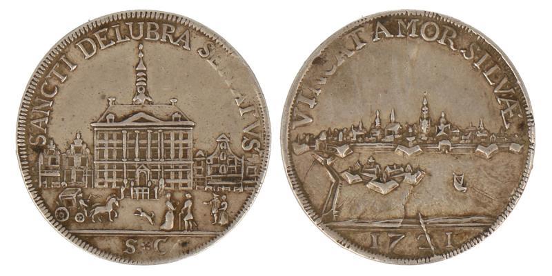 Nederland. 1721. Den Bosch. Stadhuis penning.