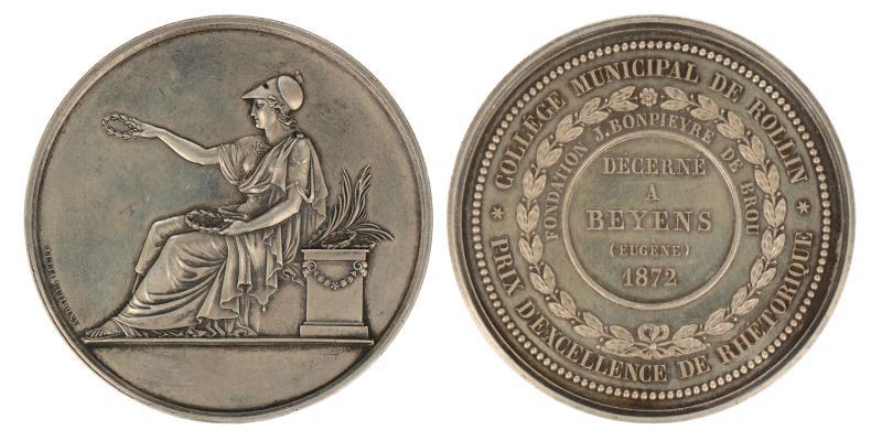 Frankrijk. 1872. Prijspenning van de gemeente Rollin.