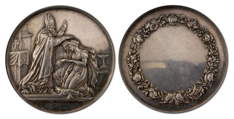 19e eeuw. Franse huwelijkspenning.