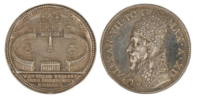 Italië. z.j. Vaticaan. Alexander VII, 12e regeringsjaar.