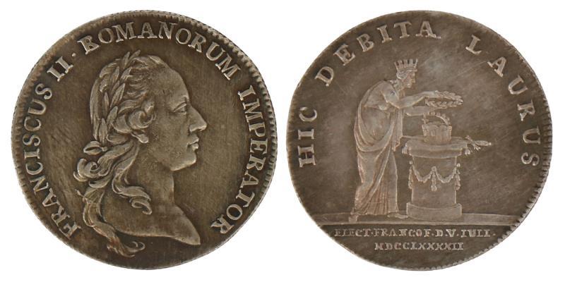 Oostenrijk. 1792. Strooipenning, inhuldiging Franz II.