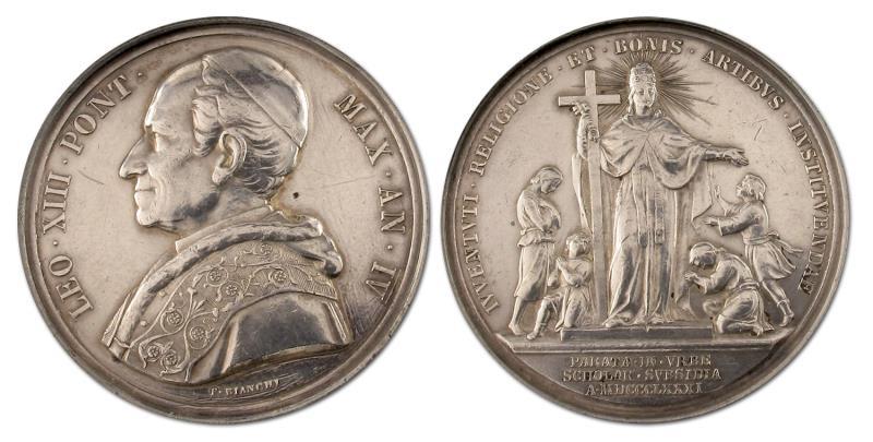Vaticaanstad. 1881. Oprichting nieuwe scholen. 