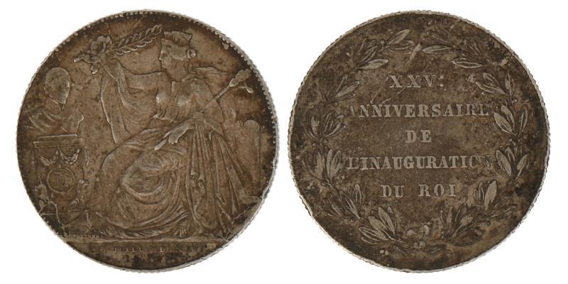België. 1856. Leopold I 25 jaar Koning.