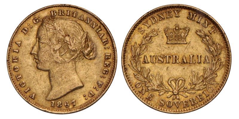Australia. Victoria. Sovereign. 1867.