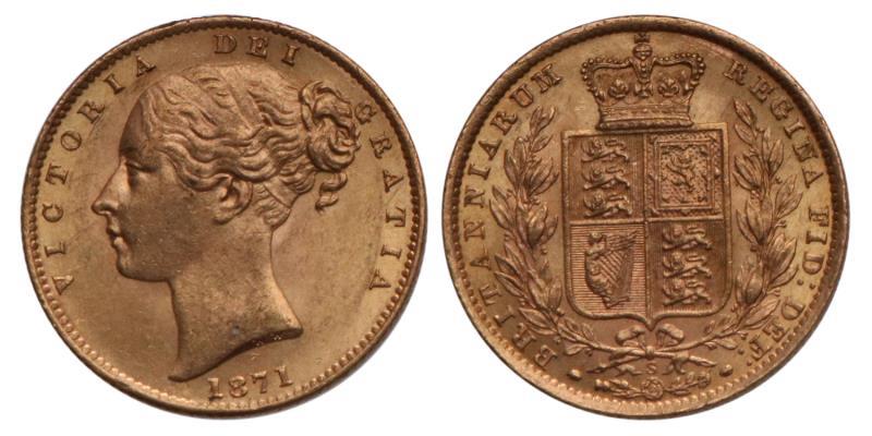 Australia. Victoria. Sovereign. 1871 S.
