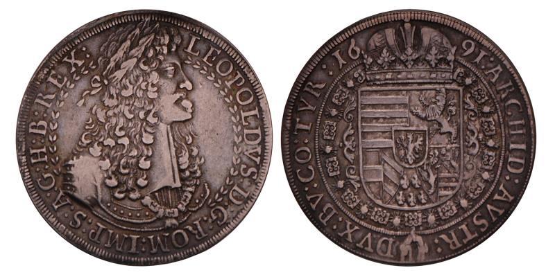 Austria. Leopold I. Thaler. 1691.