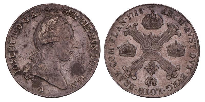Austria. Joseph II. Halve Kronenthaler. 1788 A.