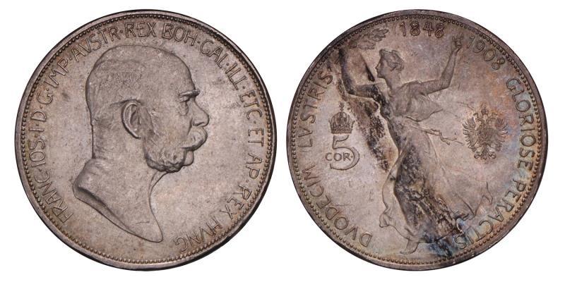Austria. Frans Joseph. 5 Korona. 1908.
