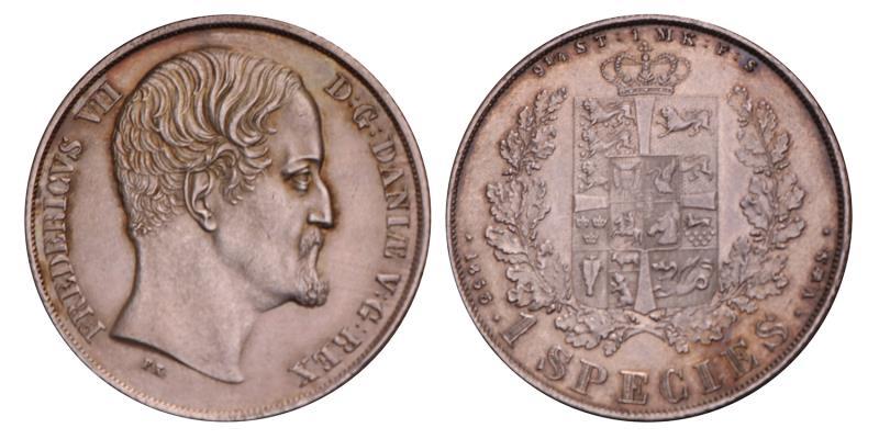 Denmark. Friedrich VII. Speciedaler. 1853.