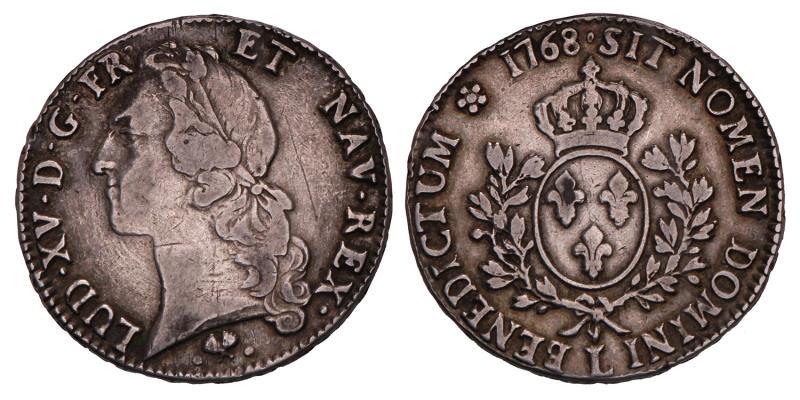 France. Louis XV. 1 Ecu. 1768 L.
