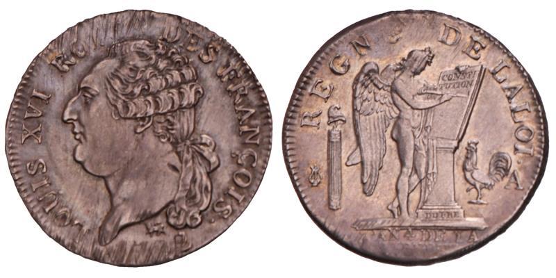 France. Louis XVI. ½ Ecu. 1792 A.