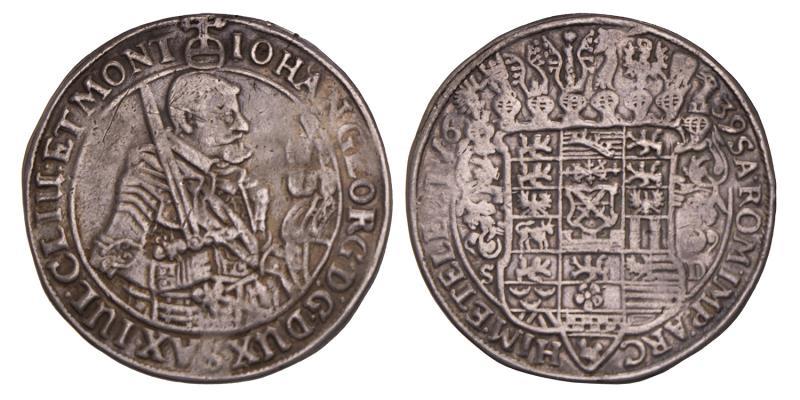 Germany. Saxony. Johann Georg I. Thaler. 1639 SD.