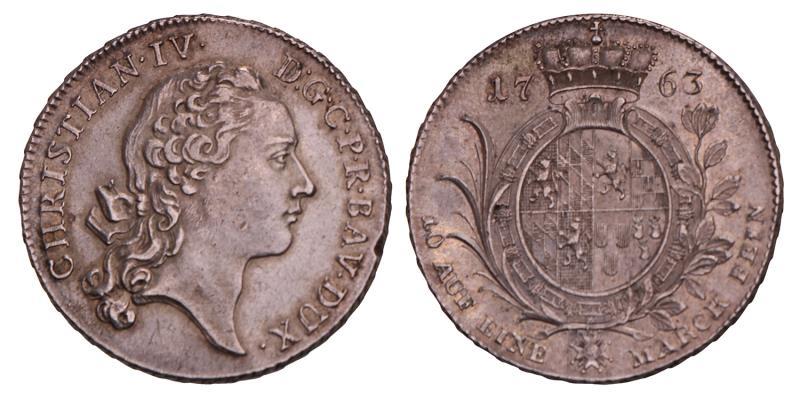Germany. Pfalz-Birkenfeld-Zweibrucken. Christian IV. Thaler. 1763.