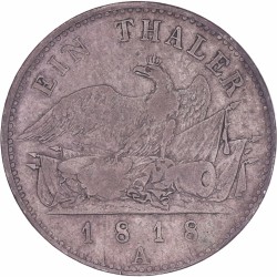 German states. Prussia. Friedrich Wilhelm III. Thaler. 1818 A.