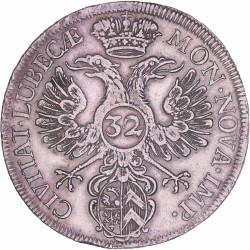 German states. Lübeck. 32 Schilling. 1738 JJJ.