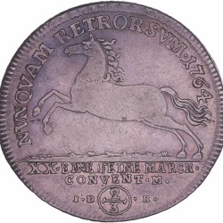 German states. Brunswick-Wolfenbüttel. Karl. 2/3 Thaler. 1764.