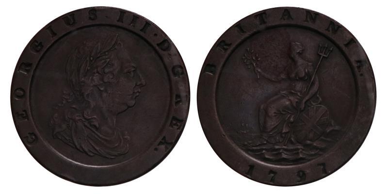 Great Britain. George III. 2 Penny. 1797.