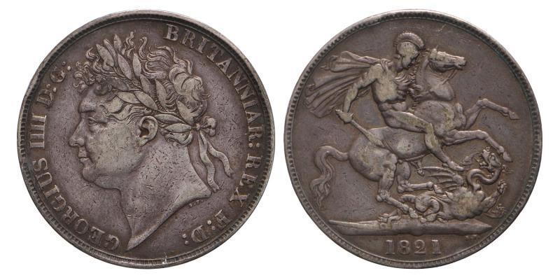 Great Britain. George IIII. Crown. 1821. Secundo.