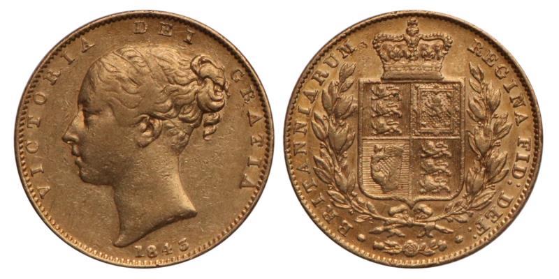 Great Britain. Victoria. Sovereign. 1843.