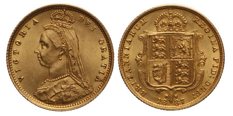 Great Britain. Victoria. Half Sovereign. 1887.