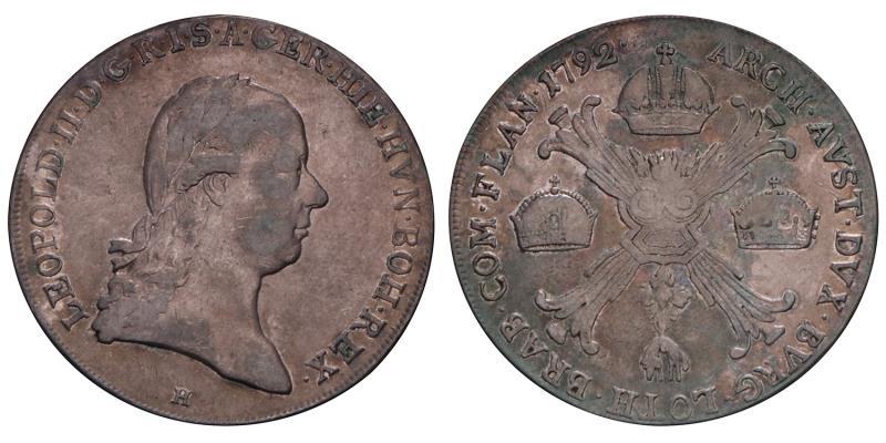 Hungary. Leopold II. Kronenthaler. 1792 H.