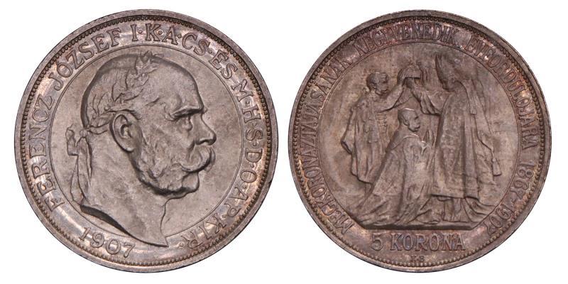 Hungary. Franz Joseph. 5 Korona. 1907.