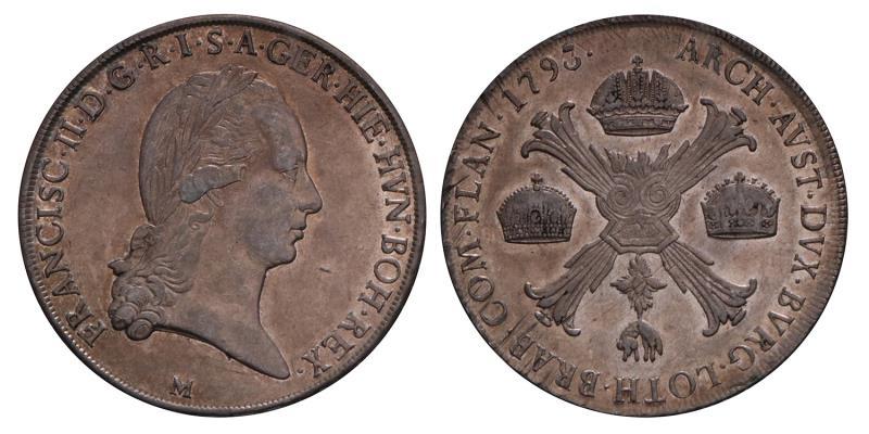 Italy. Milan. Joseph II. Crocione. 1793.