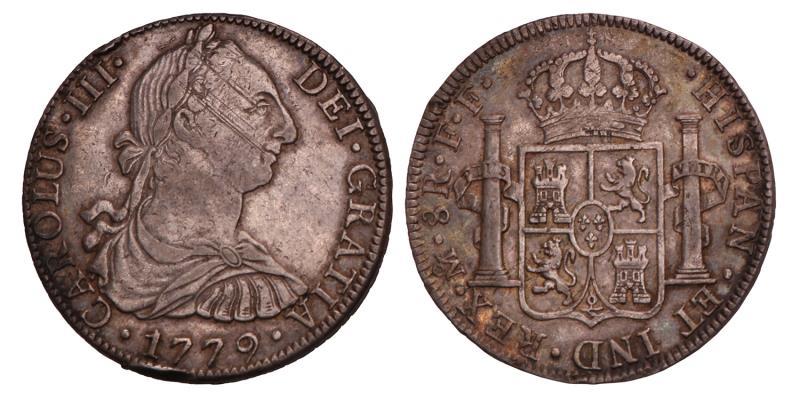 Mexico. Carolus III. 8 Reales 1779 F.F. Mexico-city.
