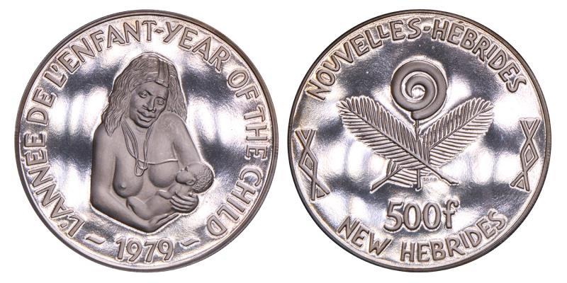 New-Hebrides. 500 Francs. 1979.