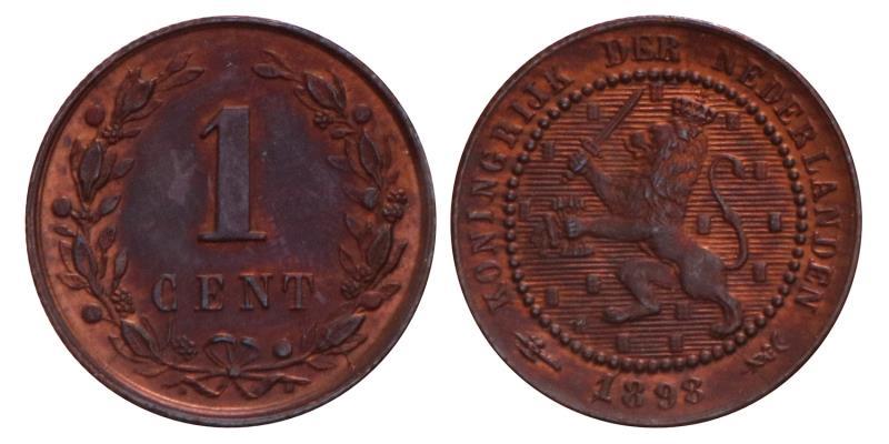 1 Cent Wilhelmina 1898. FDC - 