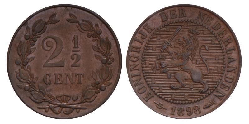 2½ Cent. Wilhelmina. 1898. Prachtig / FDC. 