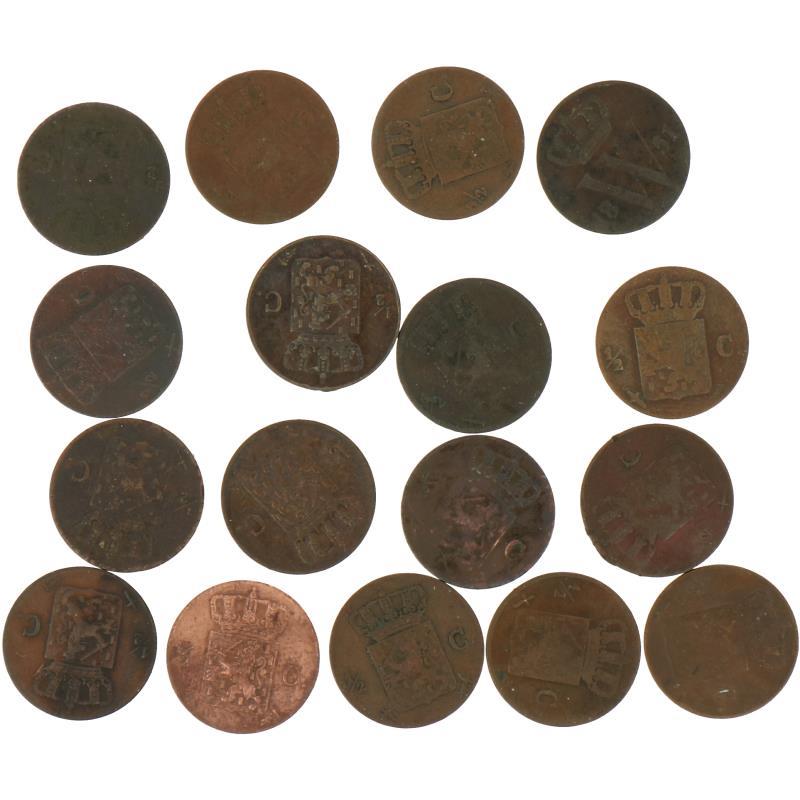 Lot: 17x ½ Cent