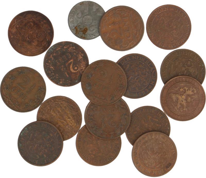Lot: 16x 2½ Cent.