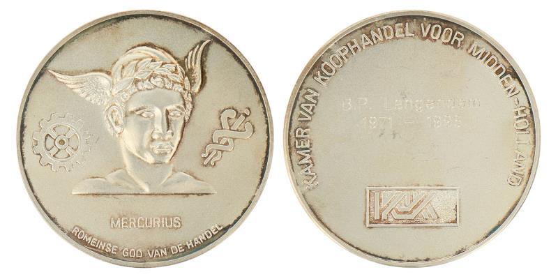 Erepenning verleend door de Kamer van Koophandel voor Midden-Holland. 1996.