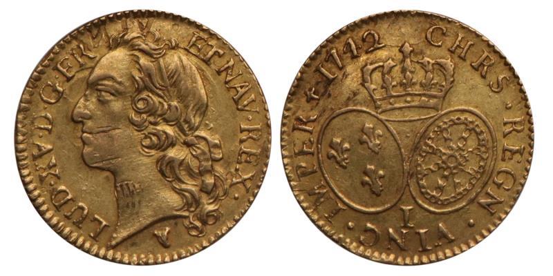 France. Louis XV. Louis D'or. 1742 I.