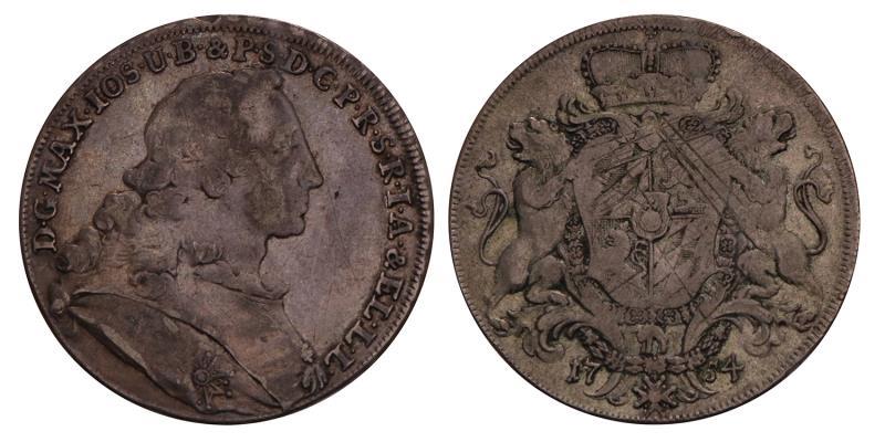 Germany. Bavaria. Maxi Milian III. Thaler. 1754.