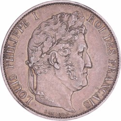 France. Louis Philippe I. 5 Francs. 1845 W.